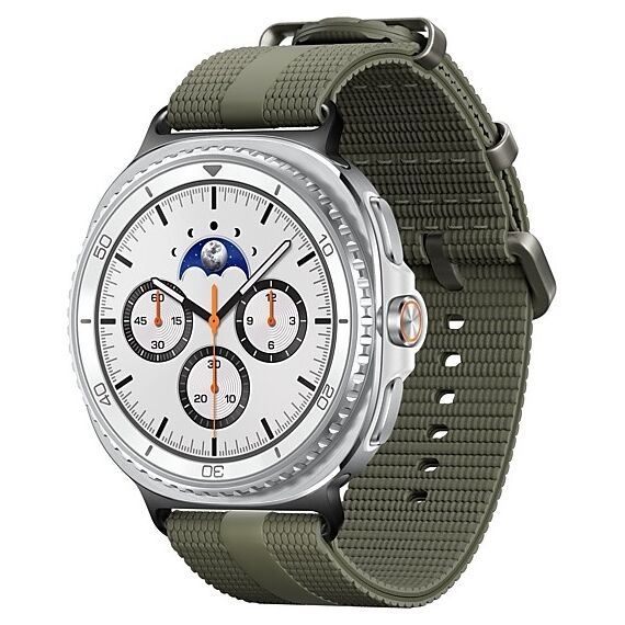 Galaxy Watch8 Classic | 46 мм | 4G LTE | White | Athleisure/Green | M/L, Размер: 46 мм, Цвет: White, Тип ремешка: Athleisure, Цвет ремешка: Green, Размер ремешка: M/L, Подключение часов: Bluetooth / Wi-Fi + 4G LTE